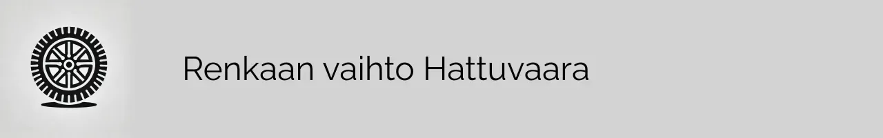 Renkaan vaihto Hattuvaara